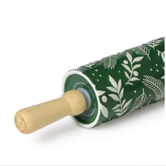 Ceramic Rolling Pin 2 Styles Green -Bullseye's Playground - Picture 3 of 3